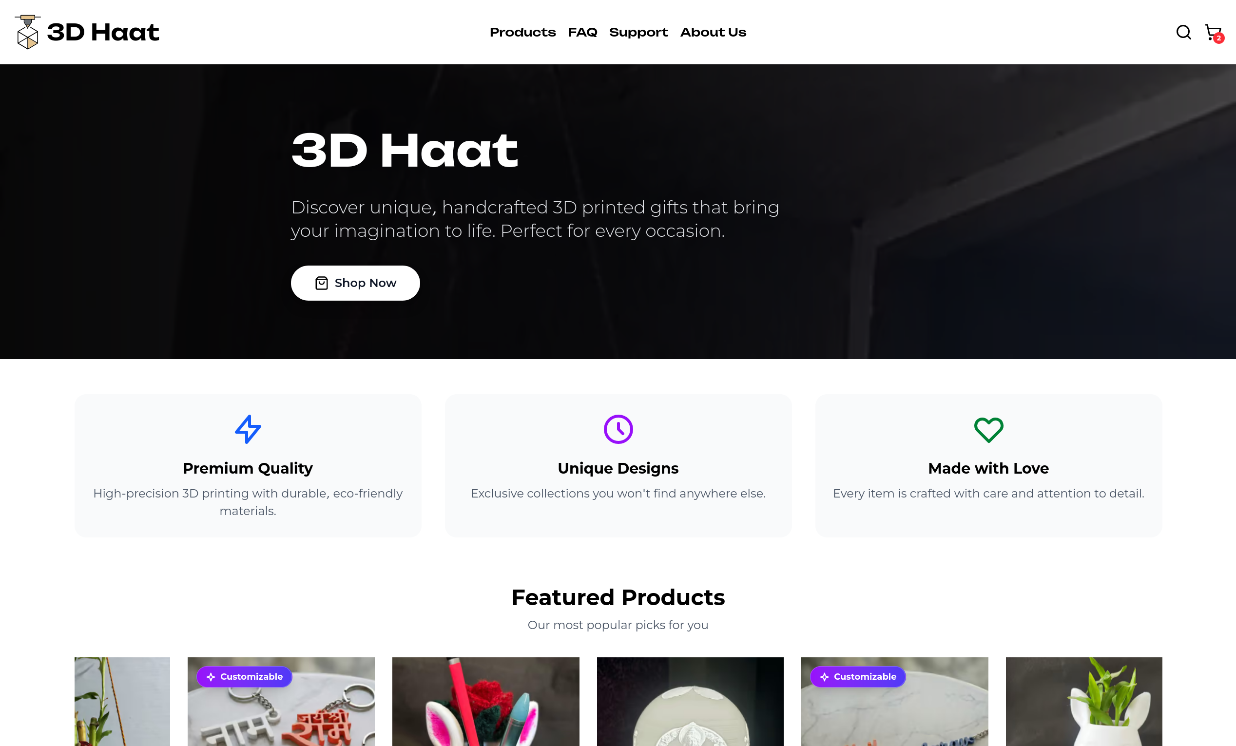 3D Haat marketplace interface